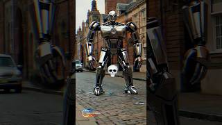 An Old Rusty Car Rumbles... Then Transforms Into A Towering Robot With History In Every Bolt