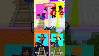 Steve + Alex = ---SDFSD#minecraft#shorts
