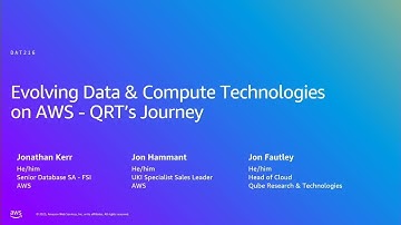 AWS Summit London 2025 - Evolving Data & Compute Technologies on AWS - QRT’s Journey