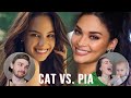 PIA vs CATRIONA | Does he have a crush on one of them?