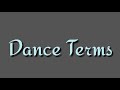 Dance movement of the Arms