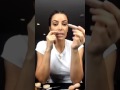 Kim Kardashian Doing Her Own Makeup Using KKW Beauty!