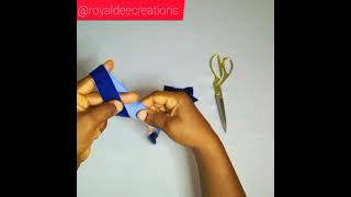 Fastest way to make a bow | Velvet ribbon