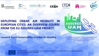 Lesson 6 - Social sustainability of UAM