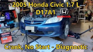 2005 Honda Civic 1.7 - D17A1 - Crank, No Start - Diagnostic - Part 1