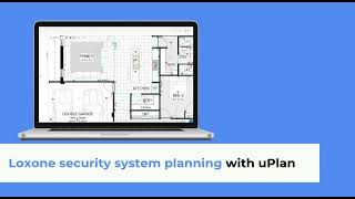 Loxone security system planning with uPlan