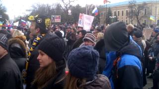 Пророссийский митинг в Харькове 16.03.14