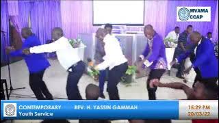 Kamuzu Barracks Gospel singers during youth contemporary service