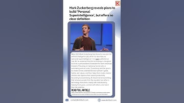 Mark Zuckerberg just dropped Meta’s next big AI ambition