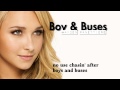 Boys and buses  hayden panettiere