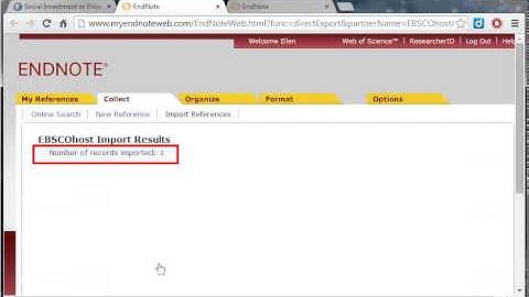 EndNote Online: Exporting from EbscoHost Databases