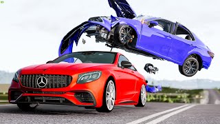 Out of Control Traffic Crashes 39 - BeamNG Drive Crashes