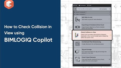 Check Collisions Between Current and Linked Models in Revit Views Using BIMLOGIQ Copilot