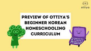 Ottiyas Beginner Korean Homeschooling Curriculum Preview