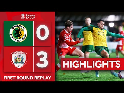 Horsham 0-3 barnsley | first round replay | highlights | emirates fa cup 2023-24