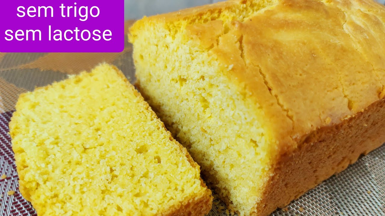 SEM TRIGO SEM LEITE Misture e coloque para assar/❤pão rápido de fubá