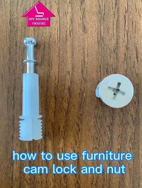 how to use furniture cam lock and nut