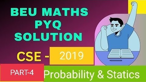 BEU mathematics-2 pyq solution (Probability & Statics)👈#probability #engineeringmathematics