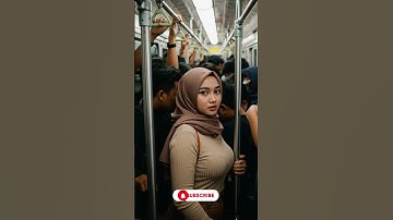 Crowded Subway - She Stood Out In Silence #aiart #metro #short