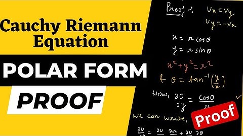Polar Form of Cauchy Riemann Equation | Complex Analysis