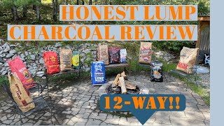 Lump Charcoal Shootout! 12 WAY REVIEW WHICH ONE IS BEST