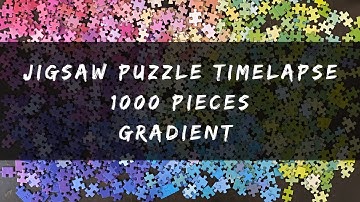 Gradient Puzzle | 1000 Piece Jigsaw Puzzle Time Lapse