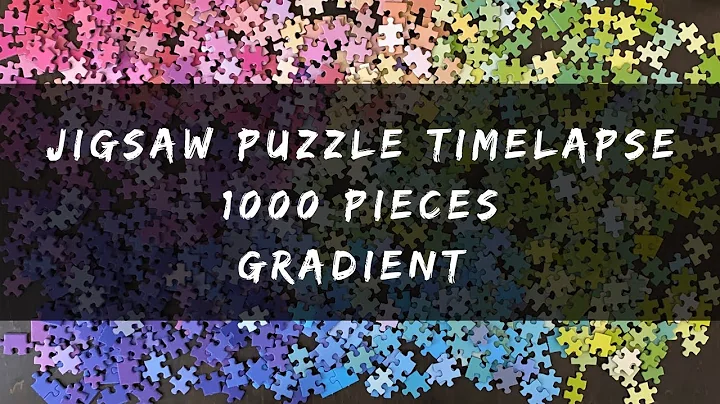 Gradient Puzzle | 1000 Piece Jigsaw Puzzle Time Lapse