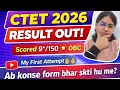 🔥 CTET 2026 RESULT OUT | My First Attempt 😱 mere marks 9*/150 #ctet2026