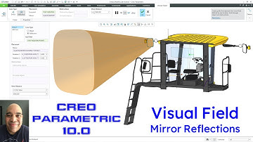 Creo Parametric 10.0 - Visual Field Analysis - Mirror Reflections