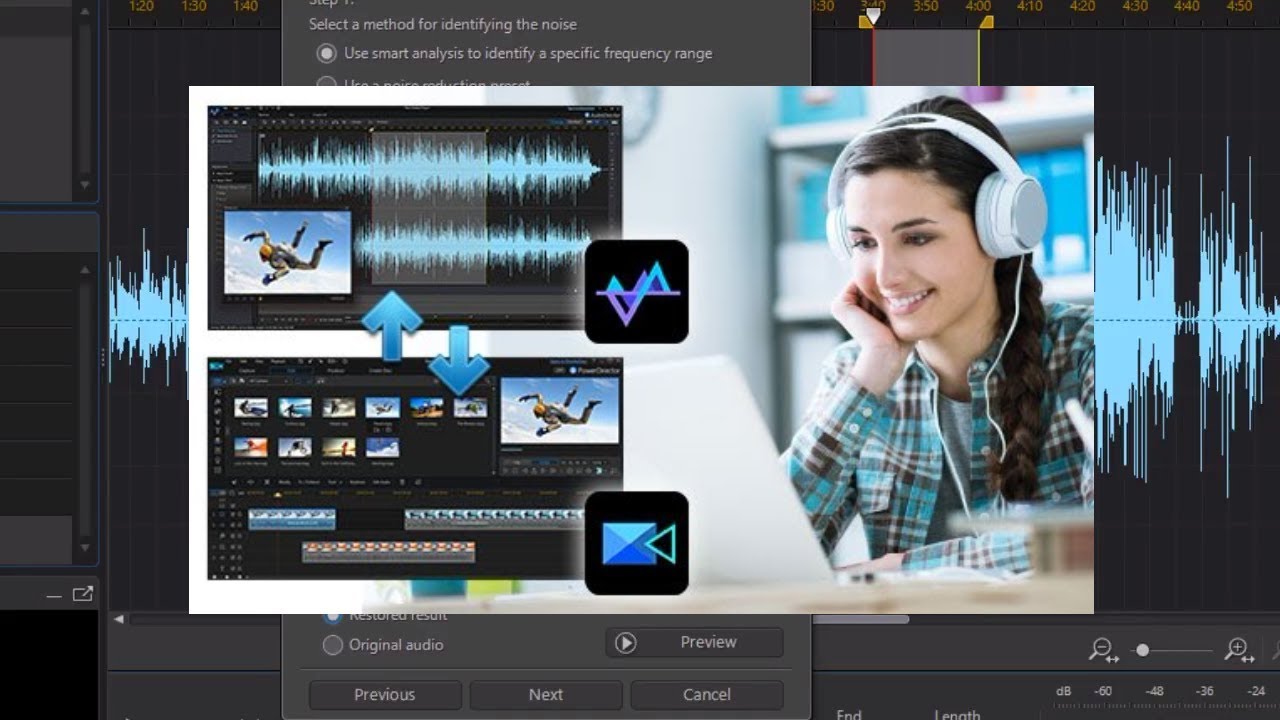 How to Use CyberLink AudioDirector 8 || How to remove audio noise in AudioDirector