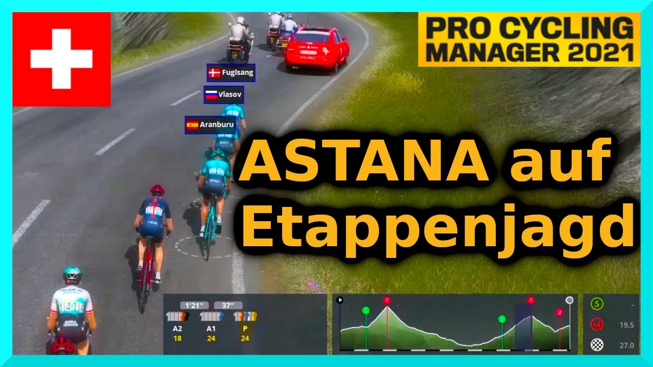Pro Cycling Manager 2021 / Tour de Suisse - ASTANA attackiert [Gameplay]