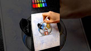 ⚽️ Ruining a Soccer Ball Drawing and Recreating It with a Neon Effect! 🔥✨🎨