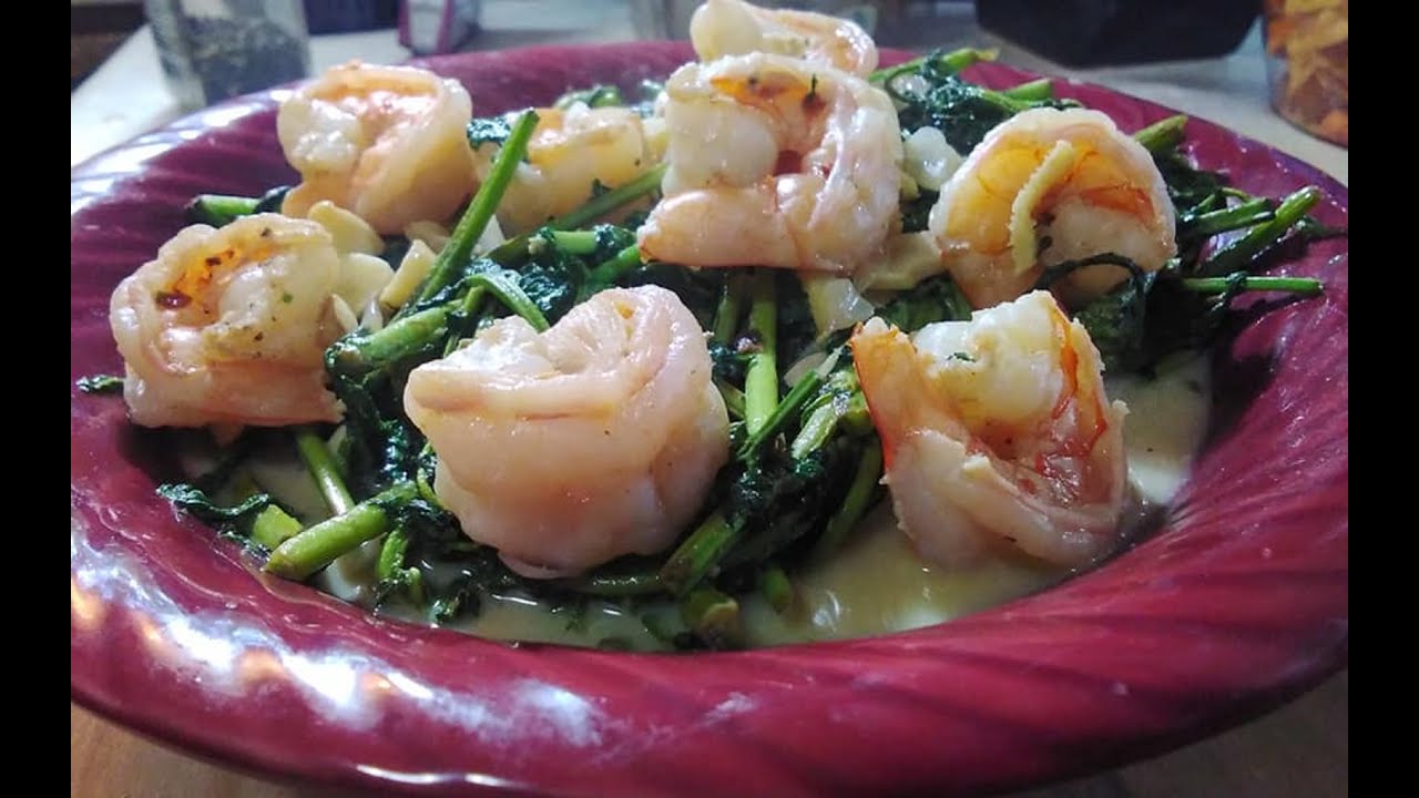 Fiddlehead Fern with shrimp cook with coconut milk/ Baakjimiuh47 YouTube