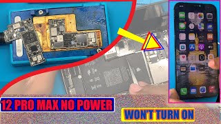 iPhone 12 Pro Max No Power Won't Turn on -fix Repair..ASMR Video