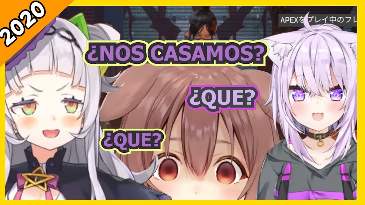 Shion trata de coquetear con Okayu mientras juegan Apex [Hololive Sub Español]