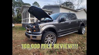 Ford F-150 100,000 Mile Review MUST Watch Before BUYING!!! #LiftedTrucks #Ford150 #builtnotbought