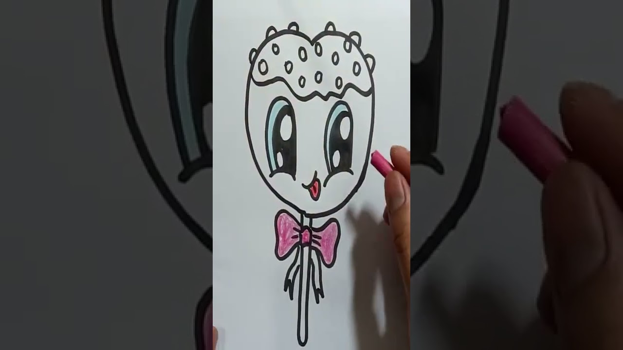 Cartoon Candy Drawing easy and cute 