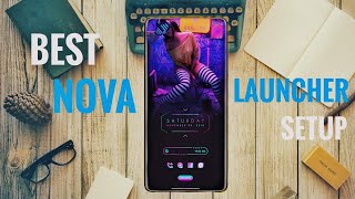 Best Nova Launcher Setup 2019 | The Neon Girl | Customize Your Android Homescreen! Ep.4 screenshot 4