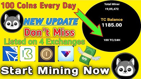 TTcoin Mining Increased | New Update | 100 coins every day | Don