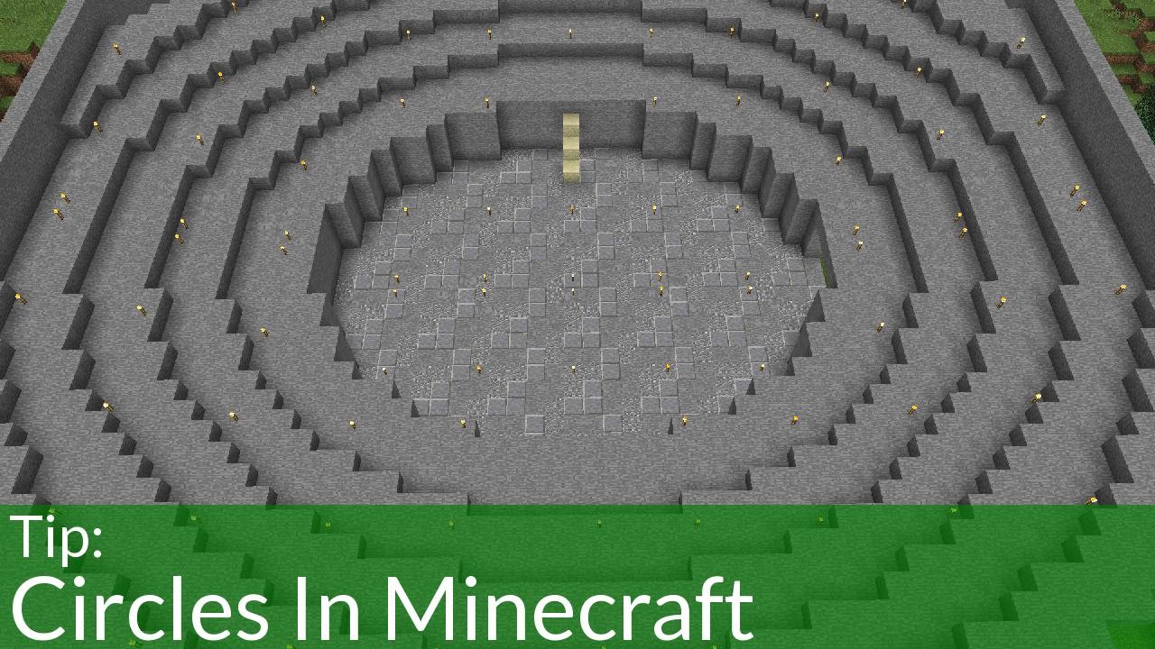 How To Make Circles in Minecraft - YouTube