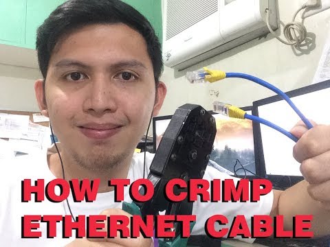 Tech Tips| How To Make/Crimp RJ45 Ethernet Network Patch Cables (Cat 5e ) Filipino tutorial