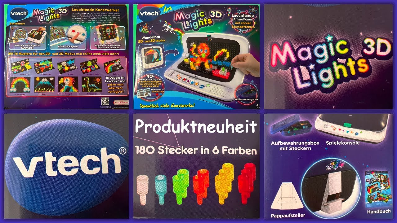 Promo Tableau Magic Lights 3d Vtech chez Oxybul 