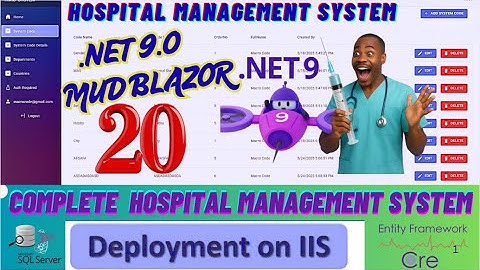 📌 EPISODE 20:  How to Create Complete Hospital  Management System With BLAZOR  EFCore,MS SQL,AUTO 🚀💥