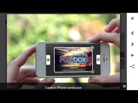 FooBox WordPress Lightbox Plugin on iPhone in Landscape Mode