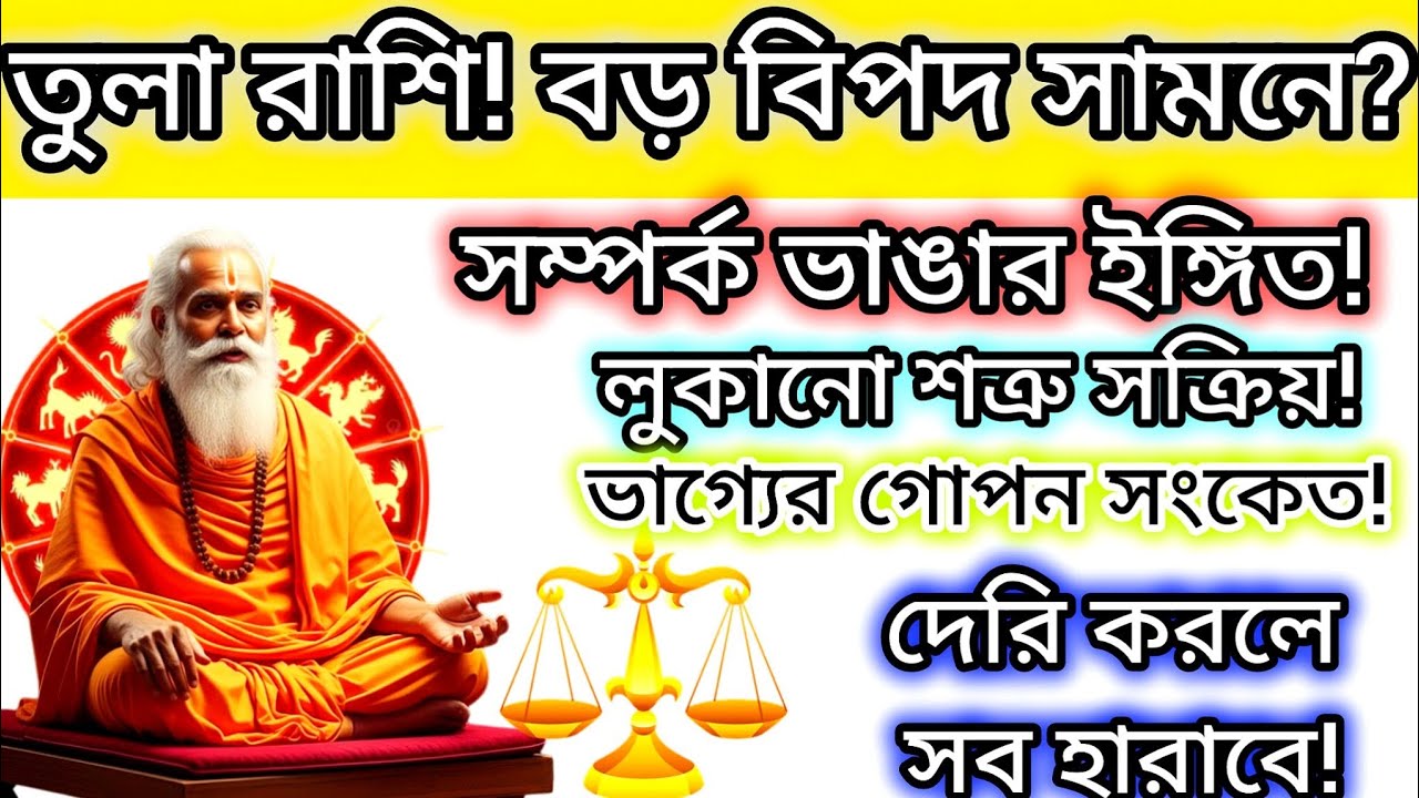 তুলা রাশি যদি দেখছো, তাহলে সাবধান! তোমার জীবনে বড় সত্য প্রকাশ হতে চলেছে! 😱