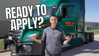 What to Expect | Application for Prime Inc. Truck Drivers