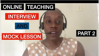 ONLINE TEACHING MOCK LESSON PART 2 | ONLINE ENGLISH TEACHING | ITUTORGROUP