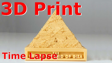 Great Pyramid of Giza 3D print time lapse