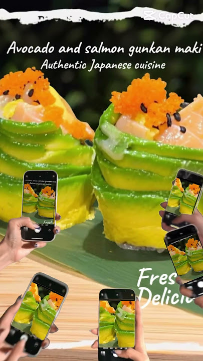 Sushi, gunkan maki free style.                     Richessushicreation #japanesefood