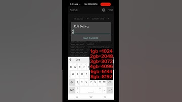 ✔️ Increase Your Device Ram With SetEdit